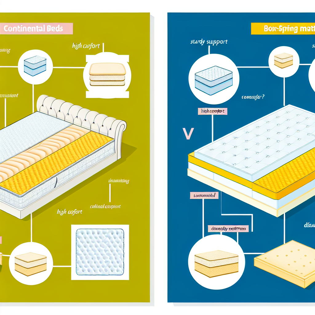 Komfort: forskelle og fordele ved kontinentalsenge og boxmadrasser